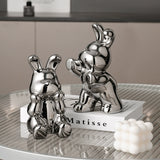 Home Decoration Creative Bunny Bookend Decoration Wine Cabinet Hallway Living Room Study Bookcase Children's Room Desktop Book End