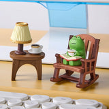 Frog Cute Graduation Cure Small Ornaments Office Station Emotional Stability Table Decoration Birthday Decompression Gift