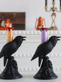 2808BA Halloween Decoration Vampire Crow Lantern Festival Decoration Props Candlestick Decoration LED Electronic Candle Light Pumpkin