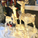 0709BA Christmas Deer Christmas Luminous Deer Hotel Shopping Mall View Show Window Decoration Decoration of Deer Mother and Son Outdoor Set Props