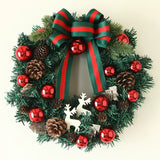 Christmas Decorations Christmas Wreath 40/50cm Door Hanging Wall Hanging Decoration Vine Ring Hotel Mall Scene Arrange Hangings