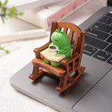 Frog Cute Graduation Cure Small Ornaments Office Station Emotional Stability Table Decoration Birthday Decompression Gift