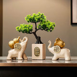 New Chinese Style Welcome Pine Lucky Cat Living Room TV Cabinet Decoration Wine Cabinet Housewarming Gifts Safe and Happy Decoration