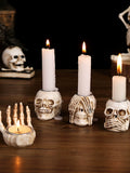 2907BA Cross-Border New Halloween Skull Resin Decorations Skull Ghost Festival Desktop Hallway Decoration Decoration Spoof Props