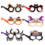 New Halloween Decoration Paper Glasses Ghost Festival Party Funny Photography Props Pumpkin Spider Glasses