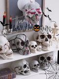 0709BA Halloween Dress up Pumpkin Decorative Jewelry Decoration Scene Layout Photo Props Horror Theme Skull Decoration