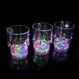 2907BA Big Skull Sensor Discoloration Cup Led Colorful Luminous Cup Bar Ktvj Wine Glass Halloween Light-Emitting Skull Cup