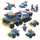 27june Small Particle Building Blocks Puzzle Assemble Deformation City Military Engineering Vehicle Puzzle Male Kids Gift Street View Aircraft Carrier