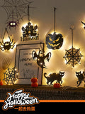 Halloween Pumpkin Lamp Decoration Small Gifts Present Theme Scene Atmosphere Layout Luminous Ornament Items Front Desk Window