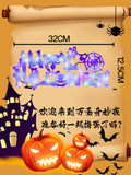 Halloween Pumpkin Lamp Scene Theme Layout Atmosphere Scene Party Supplies Wall Decorations Toy Decoration Background