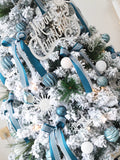 Christmas Tree New Arrival For Home Package Blue Encryption DIY Large White Flocking Tree 1.5 M PE Decorations