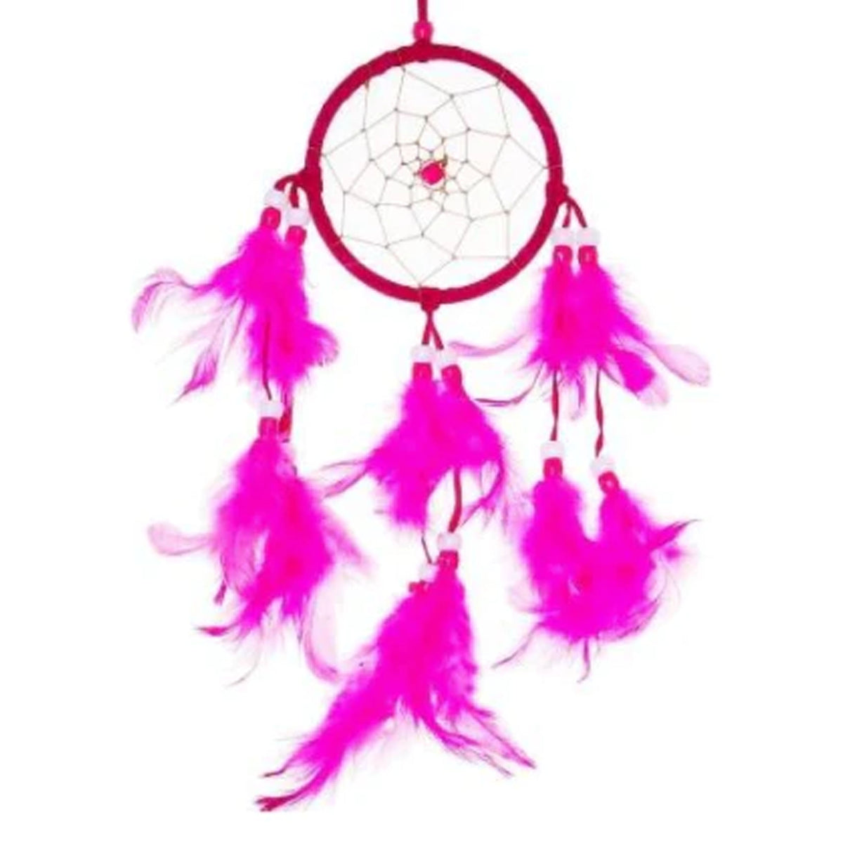 Beautiful Design Pink Dreamcatcher 3.5" x 10" - Bohemian Wall Decor (Sold  By Piece)