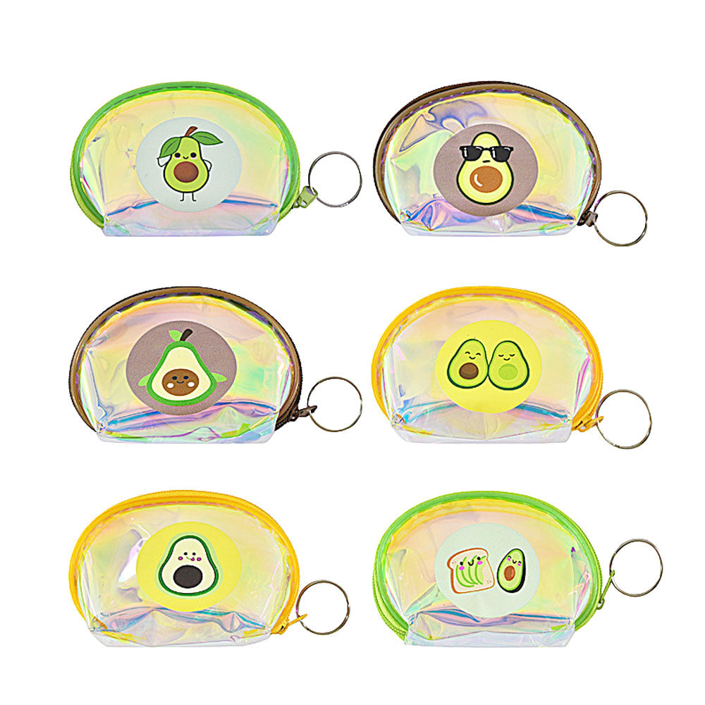 Avocado Printed Coin Purses/Keychains (Sold by dozen=$23.88)