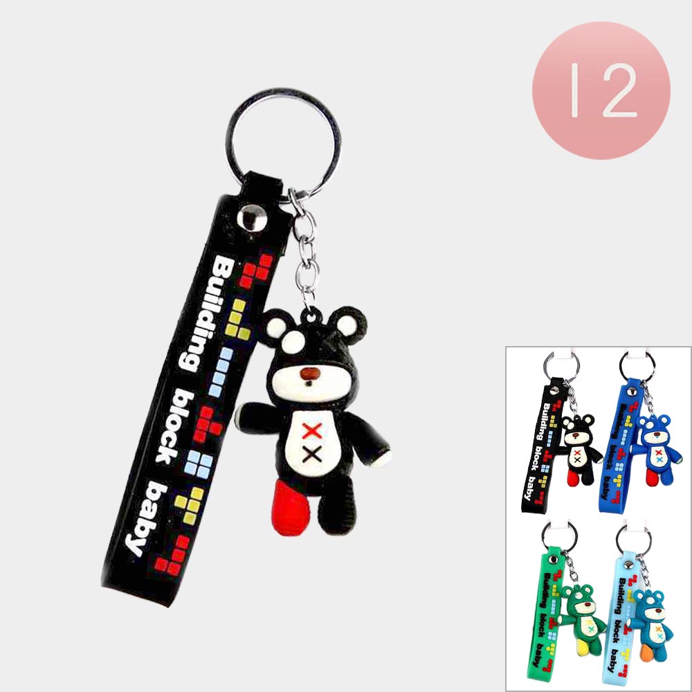 Bear Keychains (Sold By Dozen=$23.88)