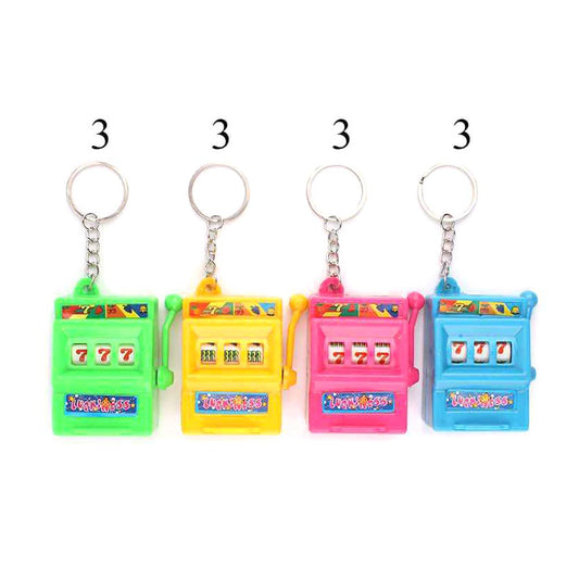 777 Slots Machine Keychains (Sold By Dozen=$23.88)