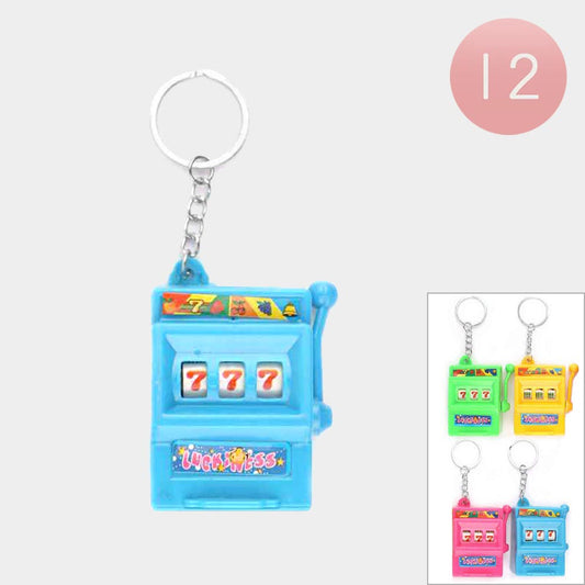 777 Slots Machine Keychains (Sold By Dozen=$23.88)