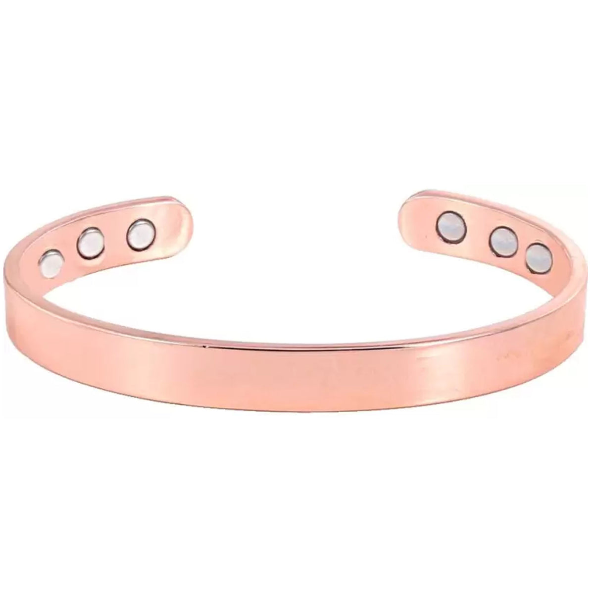 Pure Copper Super Eight Magnetic 10mm Bracelet - Healing and Style (Sold By Piece)