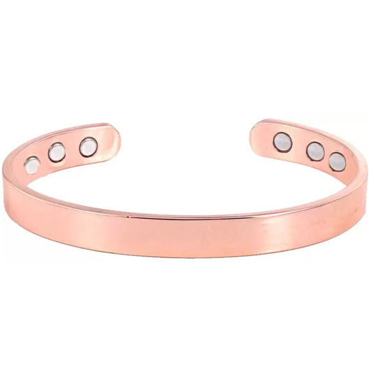 Pure Copper Super Eight Magnetic 10mm Bracelet - Healing and Style (Sold By Piece)