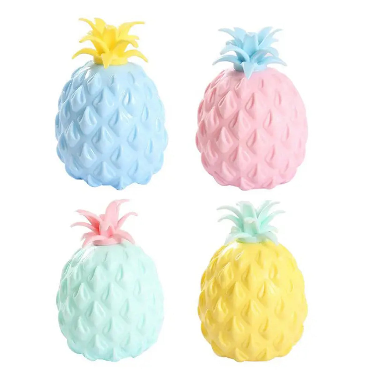 Squish And Stretch Pineapple Kids Toy In Bulk - Assorted