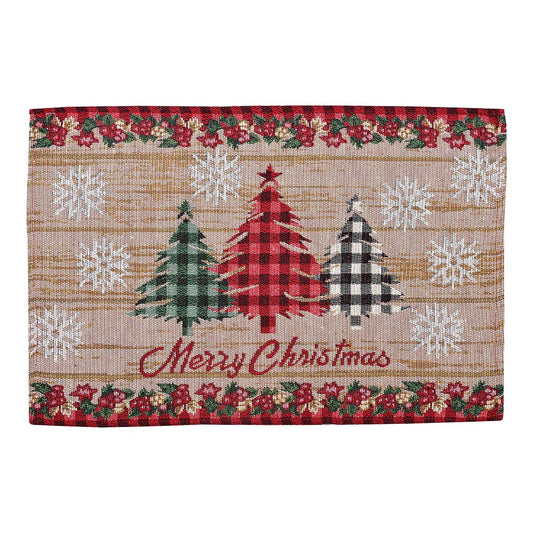 Christmas tree Scenery Printed Dining Place mat (pack of 6=$29.94)