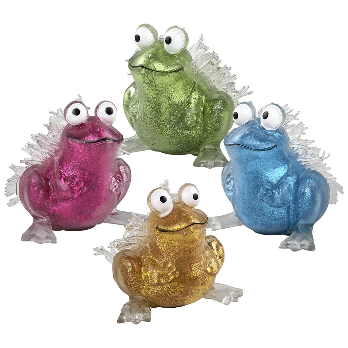 Puffer Metallic Frog Kids Toys In Bulk- Assorted