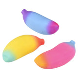 Stretchy Rainbow Banana Kids Toy In Bulk - Assorted