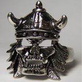 Wholesale  Viking Vampire with Helmet Biker Ring (Sold by -4 piece)