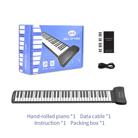 Roll Up Piano Portable Electronic Piano with 61 Key