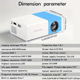 MINI Projector Portable Home Theater Smart TV