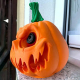 0709BA Scary Jack O Lantern Jack-o Lantern Decorations Frightening Halloween Party Favors For Desk Table Garden Indoor Outdoor Decor