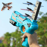 D2407TA Children's Toys Airplane Launcher Children's Fun Foam Airplane Outdoor Parent-child Interaction Toy Boy Sports Flying Toy Gift