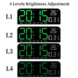 USB Powered 9 Inch Large Digital Wall Clock