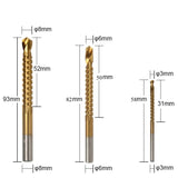 Titanium Coated Straight Flute Step Drill Bit Wear Set