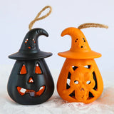 1707BA 12 PCS Halloween Decorations Light Up Pumpkin Lanterns for House Party Creepy Props Battery Operated  Wholesale XB