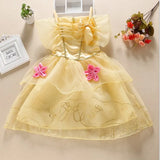 Girls Princess Dress Kids Cinderella Snow White Aurora