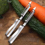 Stainless Steel Vegetable Fruit Peeler Multi-function Potato Carrot Peeling Knife Kitchen Gadgets Thickened Handle Easy to Clean