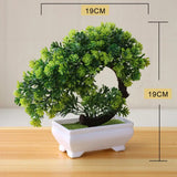 2808BA Artificial Plants Potted Bonsai Green Small Tree Plants Fake Flowers Potted Ornaments for Home Garden Decor Party Hotel Decor