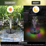 Solar Fountain Bird Bath Pond Patio Decor