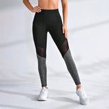 Seamless Sexy Mesh Spliced Leggings Women with Pocket Leggings High Waist Push Up Butt Gym Trainning Fashion Slim Yoga Tights