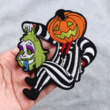 1009BA Halloween Pumpkin Patches For Clothing Horror Embroiedered Patches On Clothes Iron On Patch For Backpack/Jecket Sticker Badge