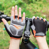 Men Cycling Bicycle Gloves Half Finger Gym Gloves