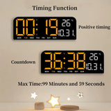 USB Powered 9 Inch Large Digital Wall Clock