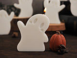 2808BA 6Pcs/Set Halloween Silicone Mold Cute Ghost Candle Mold Scented Stone Molds Gypsum/concrete/epoxy Resin Ghost Ornament Mould