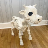 2307BA Horse Skeleton Cattle Cow Skull Sculptures Figurines Halloween Party Prop Room Decor Bedroom Home Decoration Desk Accessories