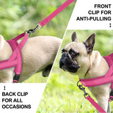 1009GP Soft No Pull Small Medium Dog Harness Nylon Pitbull Dog Puppy Harnesses Padded Pet Vest Adjustable for Small Dog Chihuahua Pug