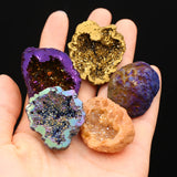 Natural Agate Cornucopia Energy Gemstone Ornament Quartz Crystal Cluster Healing Crystals Fish Tank Aquarium Table Room Decor