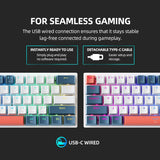 Mini Mechanical Gaming Wired Keyboard