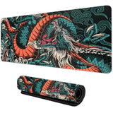 Japanese Dragon Large Gaming Mousepad