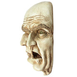 1707BA Resin Creepy Spooky Human Faces Statue Indoor Store Decorative People Sculpture For Home Wall  Halloween Decor Ornament