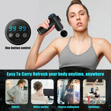 Mini Massage Gun Deep Tissue, Portable 99 Speeds Ultra Small and Quiet Electric Muscle Massager with 4 Replacement Heads